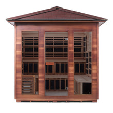 Load image into Gallery viewer, Enlighten Diamond - 8 Slope/Peak  13 Carbon + 2 Fullspectrum + 1 Traditional Heaters 7000 W | 8-Person Canadian Cedar Outdoor Sauna