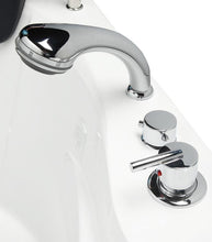 Load image into Gallery viewer, Mesa BT-084 Whirlpool Air Two Person Corner Tub controls