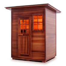 Load image into Gallery viewer, Enlighten SIERRA 3 Slope/Peak 8 Heaters 2350 W | 3-Person Canadian Cedar Outdoor Sauna
