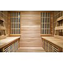 Load image into Gallery viewer, 4 Person Cedar Sauna w/Carbon Heaters/Side Bench Seating - HL400KS Roslyn