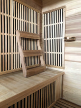 Load image into Gallery viewer, 4 Person Cedar Sauna w/Carbon Heaters/Side Bench Seating - HL400KS Roslyn
