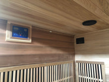 Load image into Gallery viewer, 4 Person Cedar Sauna w/Carbon Heaters/Side Bench Seating - HL400KS Roslyn