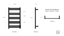 Load image into Gallery viewer, WarmlyYours Grande Towel Warmer