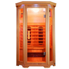 Load image into Gallery viewer, 2 Person Hemlock Sauna w/Ceramic Heaters - HL200W Heathrow