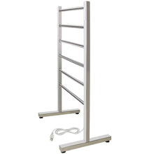 Load image into Gallery viewer, WarmlyYours Ibiza Freestanding Towel Warmer, Polished, Plug-in, 6 Bars