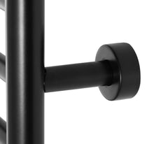 Load image into Gallery viewer, WarmlyYours Infinity Towel Warmer, Brushed, Dual Connection, 10 Bars Black