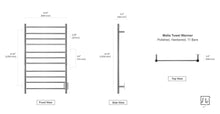 Load image into Gallery viewer, WarmlyYours Malta Towel Warmer, Hardwired, 11 Bars