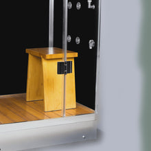 Load image into Gallery viewer, Athena WS-109L Steam Shower oak wood shower grid and oak seat