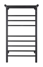Load image into Gallery viewer, WarmlyYours Summit Towel Warmer Dual Connection, 8 Bars & Heated 3-Bar Shelf
