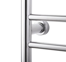 Load image into Gallery viewer, WarmlyYours Summit Towel Warmer Dual Connection, 8 Bars & Heated 3-Bar Shelf