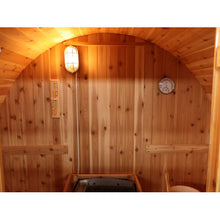 Load image into Gallery viewer, Solace 2-Person Traditional Barrel Sauna inside view