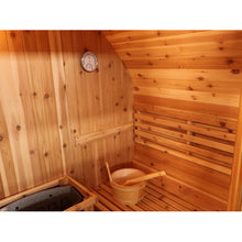 Load image into Gallery viewer, Solace 2-Person Traditional Barrel Sauna inside view