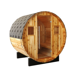 Aurora 2-4 person barrel sauna 