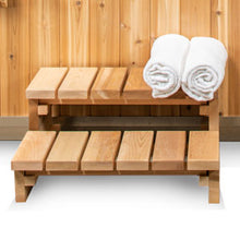 Load image into Gallery viewer, Dundalk Nordic Tub Stairs -  2 Tier Step with Straight Top Tread