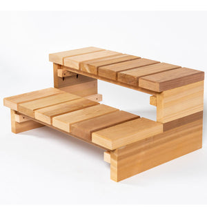 Dundalk Nordic Tub Stairs -  2 Tier Step with Straight Top Tread