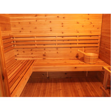 Load image into Gallery viewer, 4 Person Contemporary Outdoor Sunray Sauna with Harvia 6kW Heater and Metal Roof | Denali 400D5