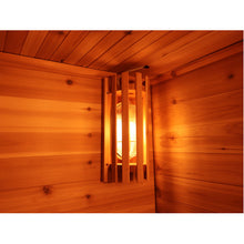 Load image into Gallery viewer, 3 Person Contemporary Outdoor Sunray Sauna with Harvia 6kW Heater and Metal Roof | Seneca 300D5