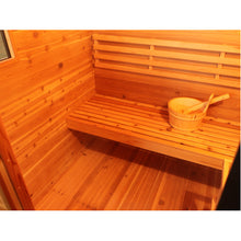 Load image into Gallery viewer, 3 Person Contemporary Outdoor Sunray Sauna with Harvia 6kW Heater and Metal Roof | Seneca 300D5