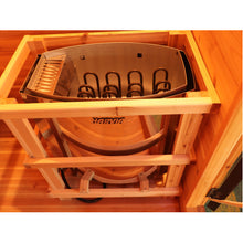 Load image into Gallery viewer, 3 Person Contemporary Outdoor Sunray Sauna with Harvia 6kW Heater and Metal Roof | Seneca 300D5