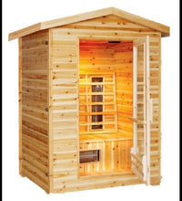Load image into Gallery viewer, 2 Person Outdoor Sauna w/Ceramic Heaters