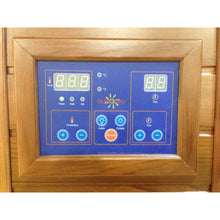 Load image into Gallery viewer, 1 Person Cedar Sauna w/Carbon Heaters - HL100K Sedona control panel
