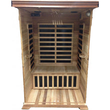 Load image into Gallery viewer, 2 Person Cedar Sauna w/Carbon Heaters - HL200K Sierra Inside Image