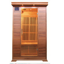 Load image into Gallery viewer, 2 Person Cedar Sauna w/Carbon Heaters/Vertical Heater Panels - HL200K1 Cordova