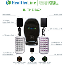 Load image into Gallery viewer, HealthyLine Portable Heated Gemstone Pad - Hand Model with Power-bank