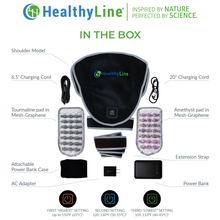 Load image into Gallery viewer, HealthyLine Portable Heated Gemstone Pad - Shoulder Model with Power-bank