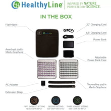 Load image into Gallery viewer, HealthyLine Portable Heated Gemstone Pad - Flat Model with Power-bank