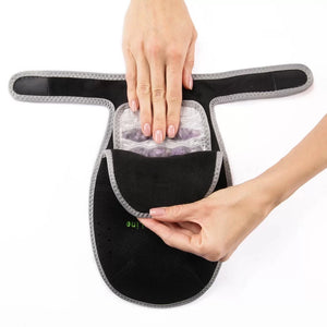 HealthyLine Portable Heated Gemstone Pad - Hand Model with Power-bank