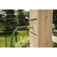 Load image into Gallery viewer, Dundalk Canadian Timber Sierra Pillar Outdoor Shower CTC105 water