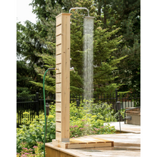 Load image into Gallery viewer, Dundalk Canadian Timber Sierra Pillar Outdoor Shower CTC105 rainfall