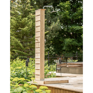 Dundalk Canadian Timber Sierra Pillar Outdoor Shower CTC105 angle 3