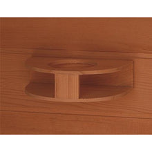 Load image into Gallery viewer, 4 Person Corner Cedar Sauna w/Carbon Heaters - HL400KC Bristol Bay 65&quot; x 65&quot; x 75&quot;