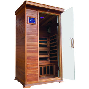 1 Person Cedar Sauna w/Carbon Heaters 