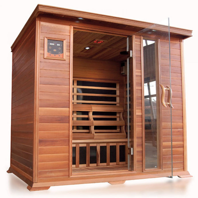 3 Person Cedar Sauna w/Carbon Heaters - HL300K Savannah