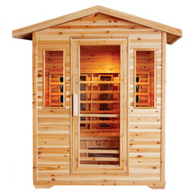 Load image into Gallery viewer, 4 Person Outdoor Sauna w/Ceramic Heaters - HL400D Cayenne