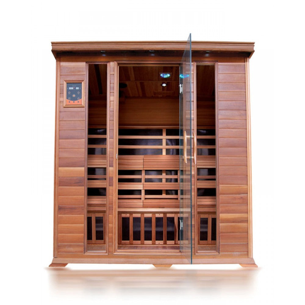 4 Person Cedar Sauna w Carbon Heaters HL400K Sequoia 69