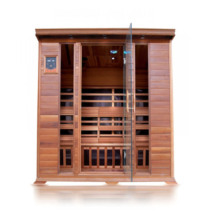4 Person Cedar Sauna w/Carbon Heaters - HL400K Sequioa