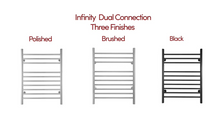 Load image into Gallery viewer, WarmlyYours Infinity Towel Warmer, Brushed, Dual Connection, 10 Bars three finishes